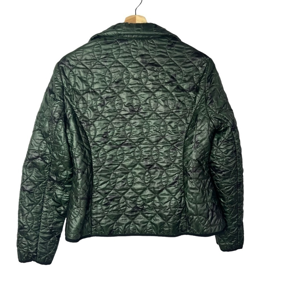 Anthropologie DREW Green Camp Camo Quilted Jacket L - Picture 2 of 4